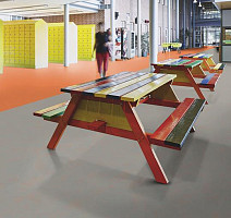 Forbo Marmoleum Decibel on Order 371235 orange shimmer фото 3 | FLOORDEALER